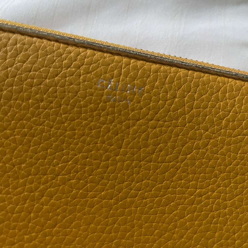 Celine Yellow Zippy Wallet - Picture 2 of 6